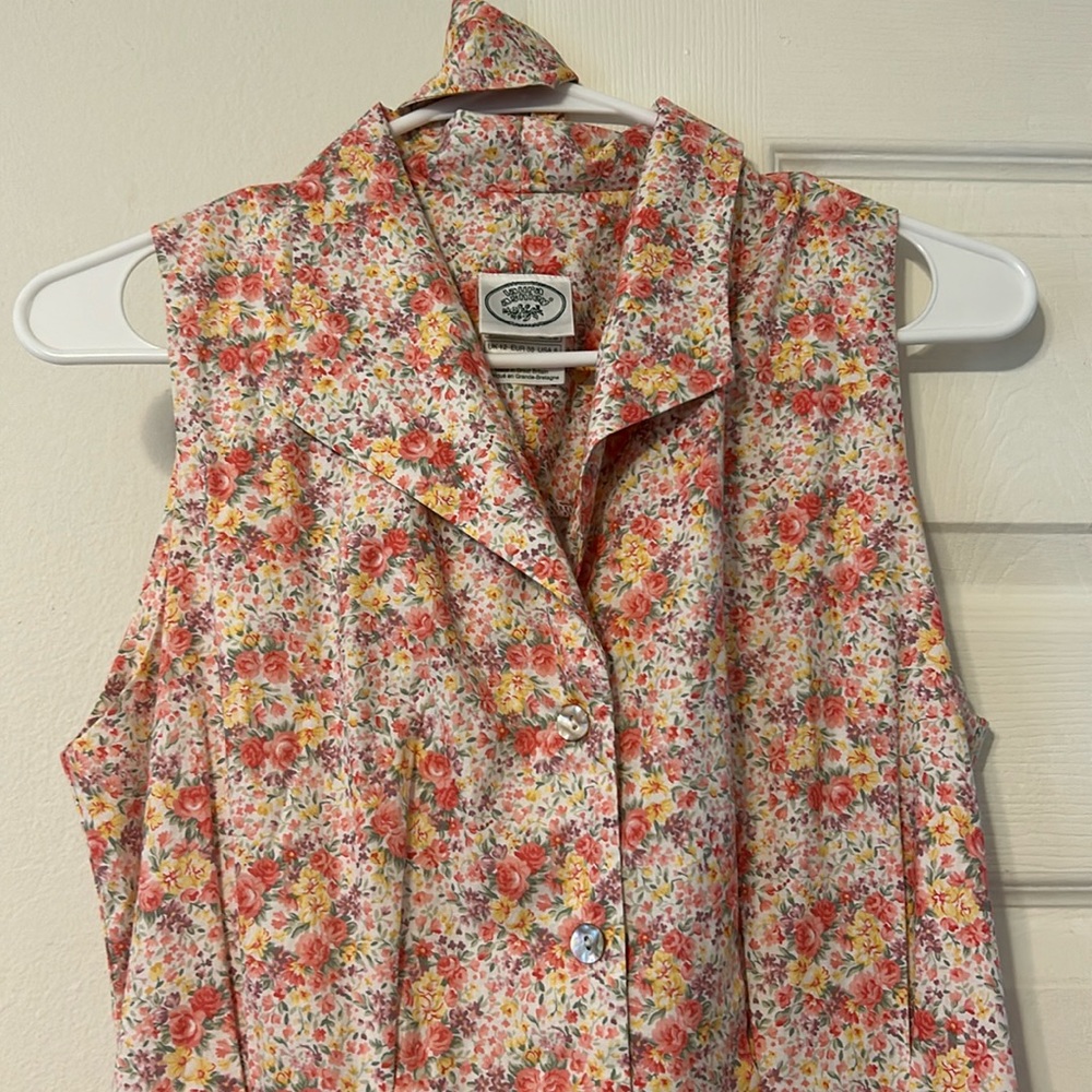 Laura Ashley 4-6 Floral Sundress 100% Cotton